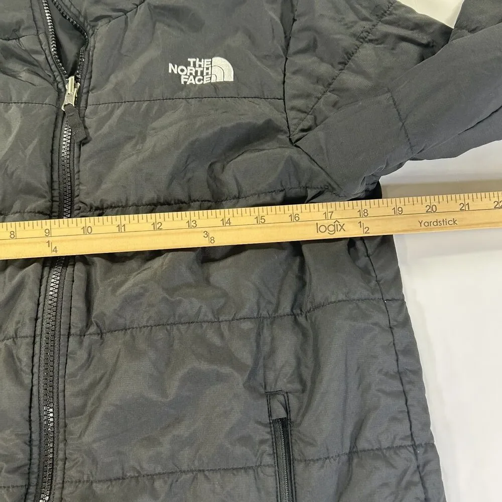 The North Face Men's Full Zip Quilted Puffer Jacket Black Insulated Size Small